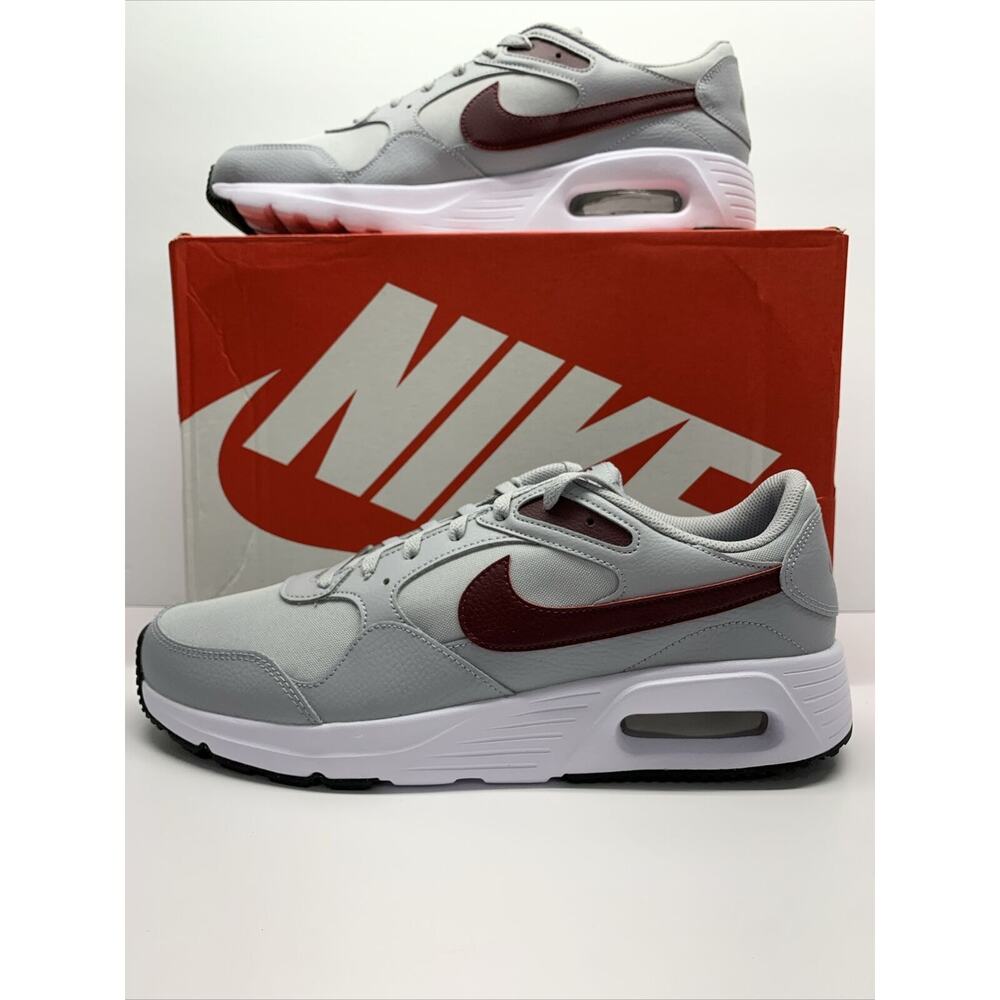 Nike Air Max SC Retro Look Wolf GreyTeam Red Men size 11 New Sneaker CW4555 016
